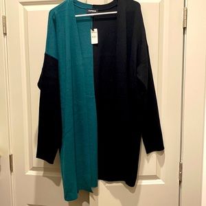 Women’s color block cardigan